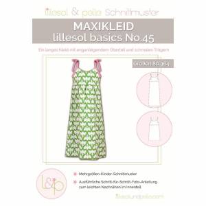 Maxikleid - Papierschnittmuster - Lillesol und Pelle - Basics No.45 - Kinderschnittmuster Bild 1