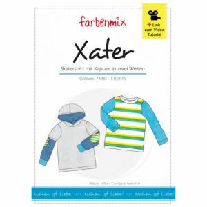 Xater - Skatershirt - Papierschnittmuster - farbenmix Bild 1