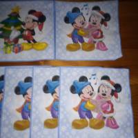 1 einzelne Serviette Micky und Minnie Maus (32) Bild 1