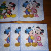 1 einzelne Serviette Micky und Minnie Maus (32) Bild 2