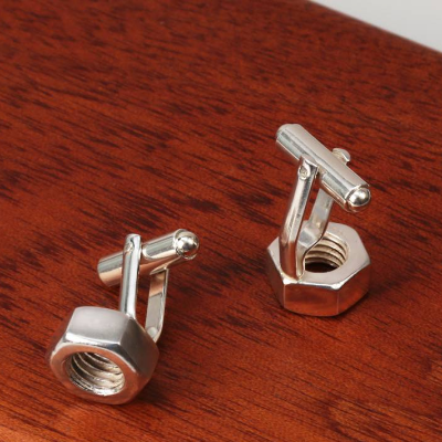 Manschettenknöpfe "Mutter" in 925 Silber