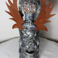 Engelsfigur BIKER-ENGEL Steampunk Gothic Verrückte Skulptur Upcycling Dekofigur Künstlerfigur Weihnachten Halloweendeko Bild 5