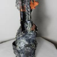 Engelsfigur BIKER-ENGEL Steampunk Gothic Verrückte Skulptur Upcycling Dekofigur Künstlerfigur Weihnachten Halloweendeko Bild 6