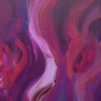 Acrylbild PURPURFLAMMEN Acrylmalerei Gemälde Wanddeko abstrakte Kunst auf auf einem Keilrahmen Bild 8
