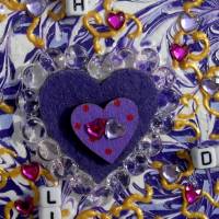 Geschenk ICH LIEBE DICH zu Ostern Valentinstag Muttertag kleine Collage mit Herz Bild 2