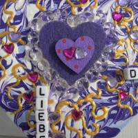 Geschenk ICH LIEBE DICH zu Ostern Valentinstag Muttertag kleine Collage mit Herz Bild 3