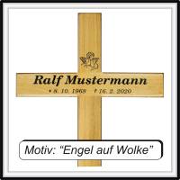 Grabkreuz Unfallkreuz "Eiche 1" inklusive Beschriftung Übergangskreuz Wegekreuz Bild 3
