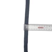 Flache Kordel Hohllitze, Baumwolle, 13-17mm breit, Hoodie, Meterware, 1meter, nähen, jeansblau Bild 3