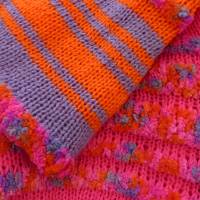 Mehrfach-Loop in pink lila orange, Schlauchschal, Strickschal für die kalte Tage, Stricken, Rundschal, Handgestrickt Bild 3
