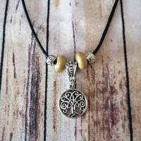 Keltischer Lebensbaum Halskette mit Großloch Perlen & Metall Perlen/ Verstellbare Keltische Kette/ Handgemachte Bild 5