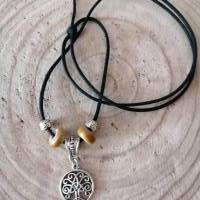 Keltischer Lebensbaum Halskette mit Großloch Perlen & Metall Perlen/ Verstellbare Keltische Kette/ Handgemachte Bild 6