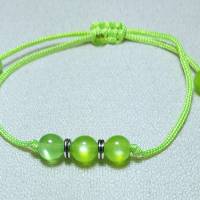 Perlen Armband Apfelgrün Bild 1