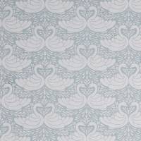 AU Maison Wachstuch Oilcloth Swan-Dusty Turquoise, Oeko-Tex Standard 100 ( 1m/18,-€) Bild 1