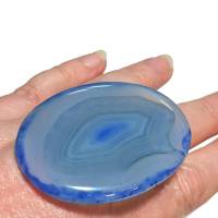 Ring Achat eisblau blau pastell mit 62 x 50 mm riesig großem Stein großer statementring very peri verstellbar Bild 6