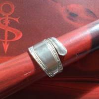 Besteckschmuck Ring  *Fine* Ring aus einem Kaffeelöffel Stielende Größe 55 Bild 2