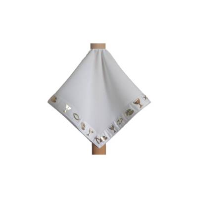 Kerzentuch, Kerzenrock für Kommunionkerze, Taufkerze