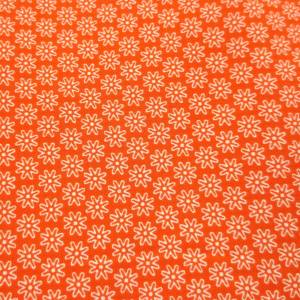 Stoff Blume orange - 8,00 EUR/m - 100% Baumwolle - Patchwork Bild 1