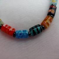 Armband *Multicolor*  aus Zylinder-Glasperlen bunt Bild 2