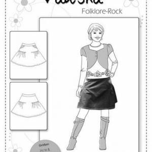 Valeska - Folklore Rock - Papierschnittmuster - farbenmix - Damenschnittmuster Bild 3