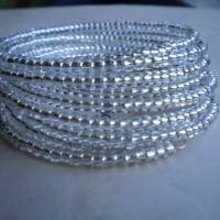 Armreifen * Spiralarmband * kristall silbereinzug Bild 1