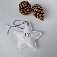 Deko-Weihnachtsstern "Joy" - aus Vintage-Baumwollstoff 60er Jahre - von he-ART by helen Bild 1