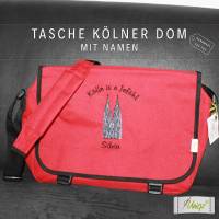 Köln-Tasche mit Namen und Stickerei Kölner Dom Bild 1