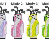 Golfhandtuch Golfschläger mit Name oder Initialen Bild 5