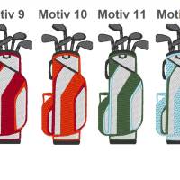Golfhandtuch Golfschläger mit Name oder Initialen Bild 6