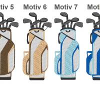 Golfhandtuch Golfschläger mit Name oder Initialen Bild 7