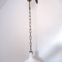 Lampenschirm mit Kettenaufhängung und Baldachin Keramik Vintagestil Wohnungsdekoration Bild 2