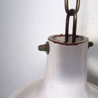 Lampenschirm mit Kettenaufhängung und Baldachin Keramik Vintagestil Wohnungsdekoration Bild 6