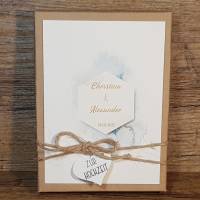 Personalisiertes Hochzeitgeschenk, Geldgeschenk mit Namen und Datum zur Hochzeit, Geschenkverpackung Brautpaar, Geschenk Bild 2
