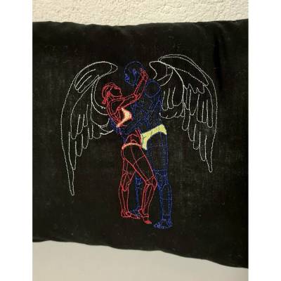 Siluette Paar 16x26cm