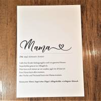 Geschenk zum Muttertag personalisiert, Poster Mama Definition, Lieblingsmama Deko, Bild beste Mami, Muttertagsgeschenk Bild 2