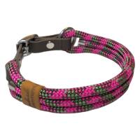Hundehalsband, verstellbar, ab 20 cm, braun, oliv, pink, rosa Bild 1