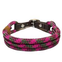 Hundehalsband, verstellbar, ab 20 cm, braun, oliv, pink, rosa Bild 5