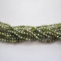 Zirkonia Perlen 3 mm 3 Farben zur Auswahl (weiß, gelb, oliv) ein Strang Bild 4