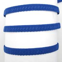 Schrägband elastisch, 12mm, vorgefalzt, Gummi, Elastic, nähen, Meterware, 1meter, kobaltblau Bild 1