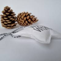 Deko-Weihnachtsstern "Warm Wishes" - aus Vintage-Baumwollstoff 60er Jahre - von he-ART by helen Bild 5