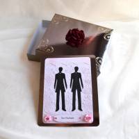 Geschenkbox mit Karte in dunkelbronze für Männerhochzeit Bild 1