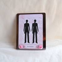 Geschenkbox mit Karte in dunkelbronze für Männerhochzeit Bild 3