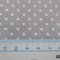  Baumwolljersey Verena Punkte Tupfen 3 mm grau - weiß Oeko-Tex Standard 100(1m/13,-€) Bild 2