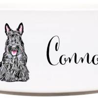 Keramik Futternapf SCOTTISH TERRIER ︎ personalisiert ︎ Hundenapf mit Name Bild 1