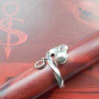 Besteckschmuck Ring  *Pearl* Ring mit Perle aus einer Bowlen-Gabel Größe 56 Bild 2