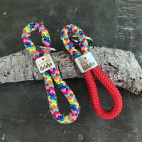 Schlüsselanhänger aus Segelseil in bunten Farben, Muttertag Geschenk, kleine Aufmerksamkeit Heldin, Freundin Bild 7