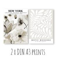 Bilderset ART NOUVEAU NEW YORK FAMILY beige 10er DIN A3/A4/A5 Prints Bilder Poster Bilderset Kunstdrucke dekoratiV Bild 3