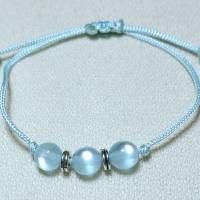 Perlen Armband in Hellblau Bild 1