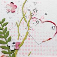 Grußkarte mit Blütenmotiv, Glückwunschkarte, Liebe Grüße Bild 2