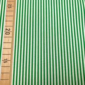 Baumwollstoff - Ringel - Streifen - 8,00 EUR/m - 100% Baumwolle - weiß/grün Bild 2
