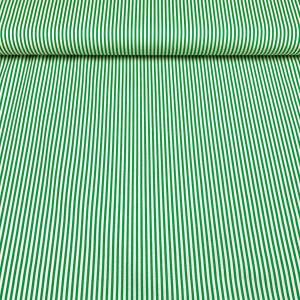 Baumwollstoff - Ringel - Streifen - 8,00 EUR/m - 100% Baumwolle - weiß/grün Bild 4